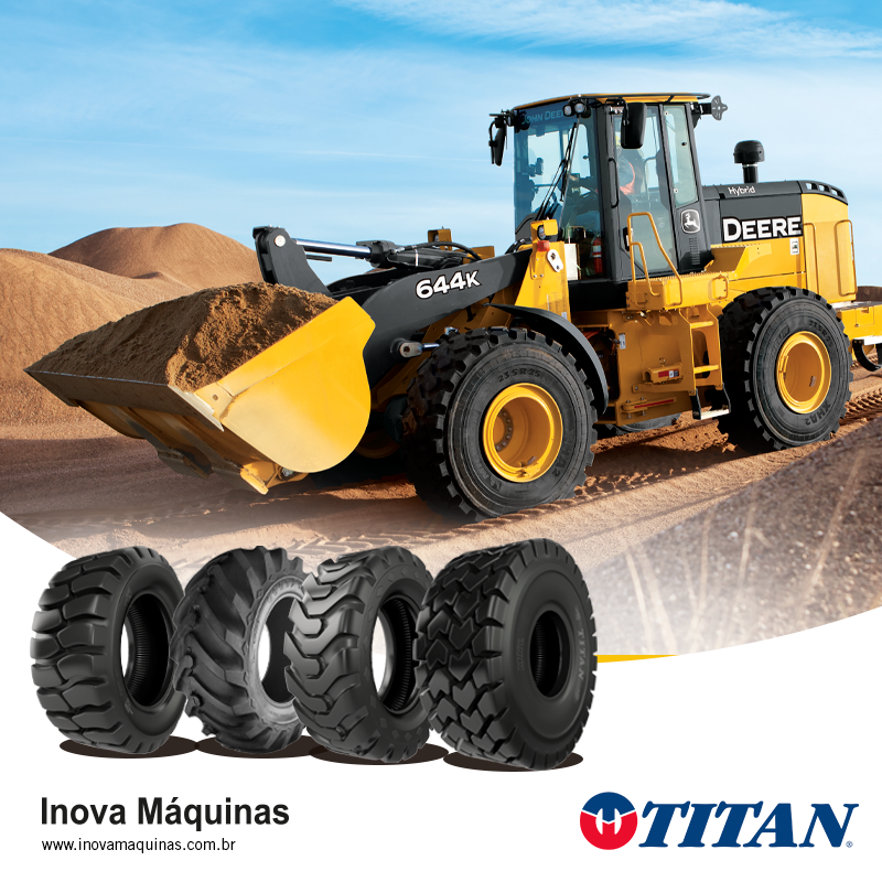 Buscando sempre as melhores soluções para nossos clientes, a Inova Máquinas está com condições especiais em alguns pneus Titan.